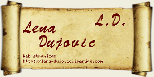 Lena Dujović vizit kartica